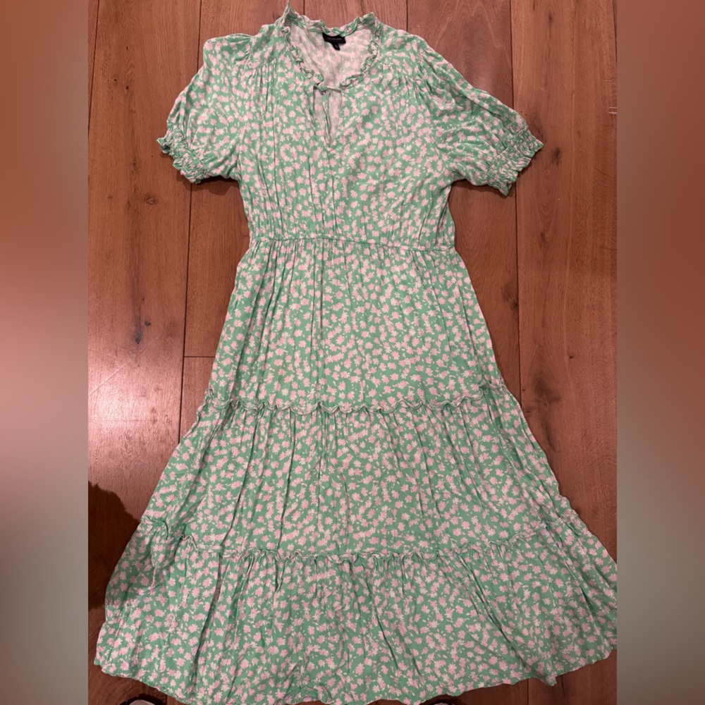 Green Floral Dress
